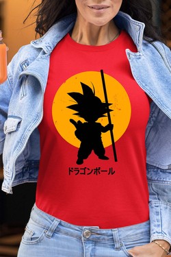 DBZ petit goku - Tshirt Femme-ROSE