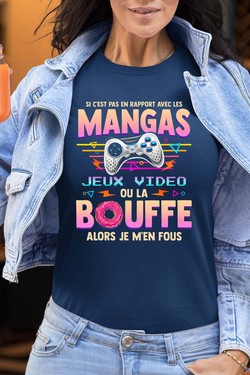 Otaku Gamer - Tshirt Femme-NOIR