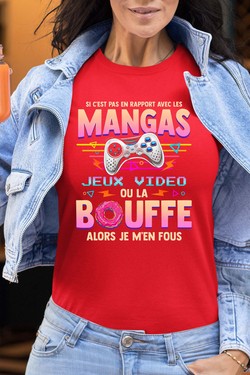 Otaku Gamer - Tshirt Femme-NOIR