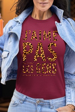 Social Nope - Tshirt Femme-ROSE