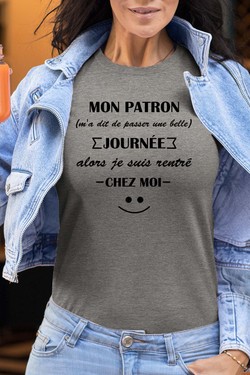 Work Escape - Tshirt Femme-BORDEAUX