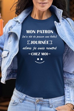 Work Escape - Tshirt Femme-BORDEAUX