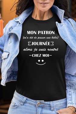 Work Escape - Tshirt Femme-BORDEAUX