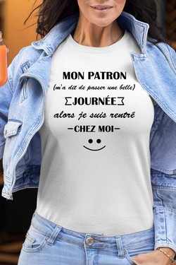 Work Escape - Tshirt Femme-BORDEAUX