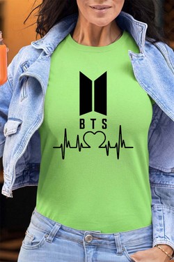 BTS Pulse - Tshirt Femme - FC-VERT CLAIR