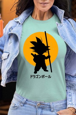 DBZ petit goku - Tshirt Femme - FC-VERT CLAIR