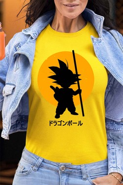 DBZ petit goku - Tshirt Femme - FC-VERT CLAIR