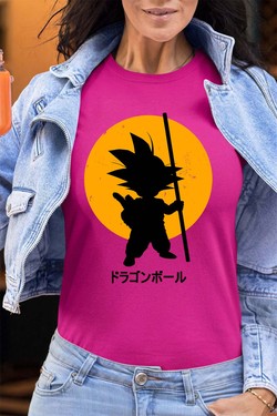 DBZ petit goku - Tshirt Femme - FC-VERT CLAIR
