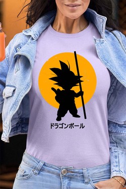 DBZ petit goku - Tshirt Femme - FC-VERT CLAIR