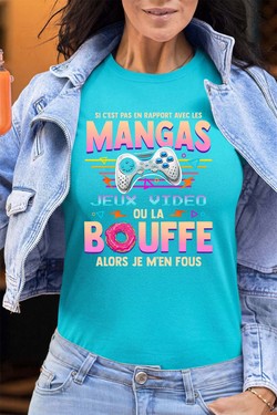 Otaku Gamer - Tshirt Femme - FC-VERT D EAU