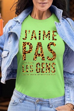 Social Nope - Tshirt Femme - FC-JAUNE