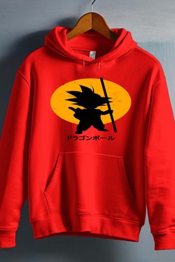 DBZ petit goku - Sweat capuche Homme-ROUGE