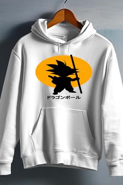 DBZ petit goku - Sweat capuche Homme-ROUGE