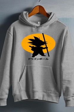 DBZ petit goku - Sweat capuche Homme-ROUGE