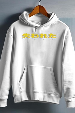 lost jp - Sweat capuche Homme-BLANC