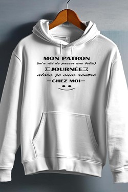 Work Escape - Sweat capuche Homme-ROUGE