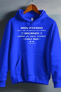Work Escape - Sweat capuche Homme-ROUGE
