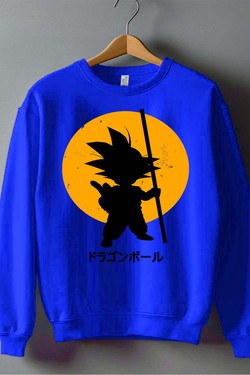 DBZ petit goku - Sweat Col Rond Homme-ROUGE