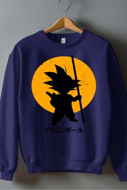 DBZ petit goku - Sweat Col Rond Homme-ROUGE