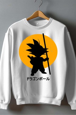 DBZ petit goku - Sweat Col Rond Homme-ROUGE