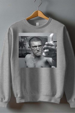 La Haine - Sweat Col Rond Homme-ROUGE