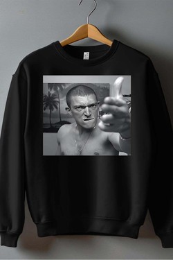 La Haine - Sweat Col Rond Homme-ROUGE