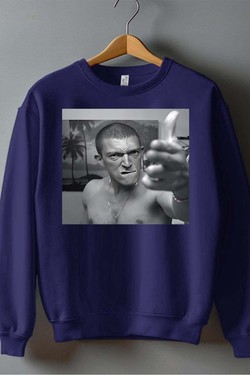 La Haine - Sweat Col Rond Homme-ROUGE