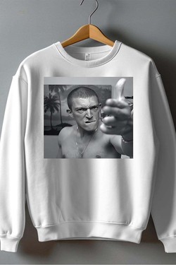 La Haine - Sweat Col Rond Homme-ROUGE