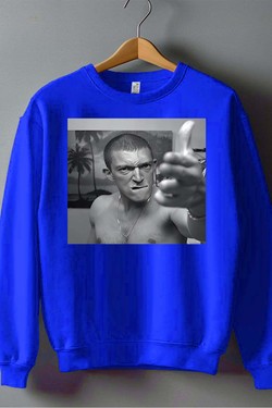 La Haine - Sweat Col Rond Homme-ROUGE
