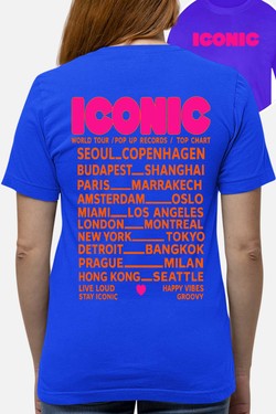 iconic Fluo Orange - Tshirt Femme AR poitrine-BORDEAUX