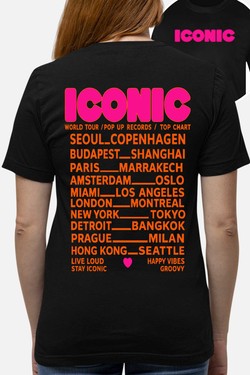 iconic Fluo Orange - Tshirt Femme AR poitrine-BORDEAUX