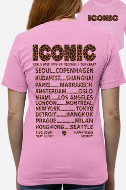 iconic leo - Tshirt Femme AR poitrine-BLANC