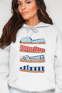 summer strass - Sweat Capuche Femme-GRIS