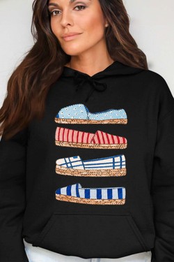 summer strass - Sweat Capuche Femme-GRIS