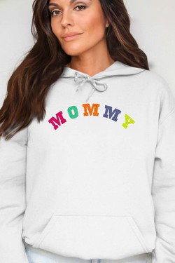 WOOL MOMMY - Sweat Capuche Femme-BLANC