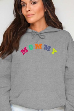 WOOL MOMMY - Sweat Capuche Femme-BLANC