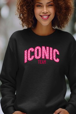 ICONIC TEAM K - Sweat Col Rond Femme-MARINE