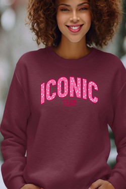 ICONIC TEAM K - Sweat Col Rond Femme-MARINE