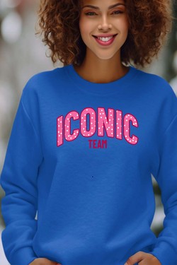 ICONIC TEAM K - Sweat Col Rond Femme-MARINE