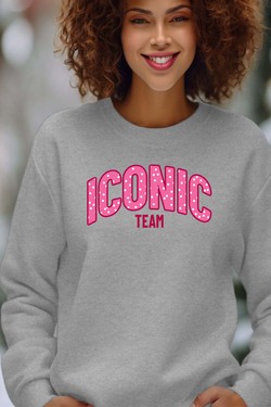 ICONIC TEAM K - Sweat Col Rond Femme-MARINE