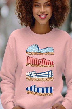 summer strass - Sweat Col Rond Femme-BORDEAUX