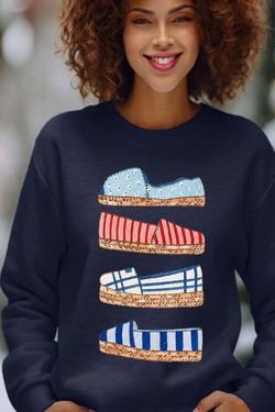 summer strass - Sweat Col Rond Femme-BORDEAUX