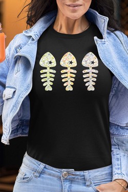 floral fishbone - Tshirt Femme-ROSE