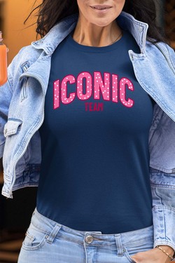 ICONIC TEAM K - Tshirt Femme-GRIS