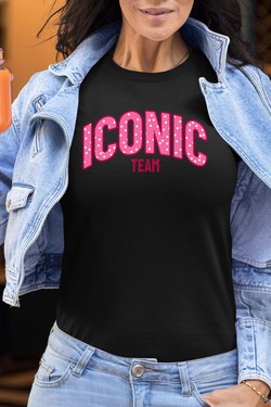 ICONIC TEAM K - Tshirt Femme-GRIS