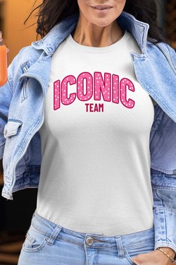 ICONIC TEAM K - Tshirt Femme-GRIS