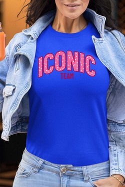 ICONIC TEAM K - Tshirt Femme-GRIS