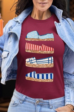 summer strass - Tshirt Femme-BORDEAUX