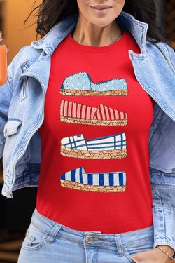 summer strass - Tshirt Femme-BORDEAUX