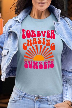 forever chaising sunset - Tshirt Femme - FC-VIOLET